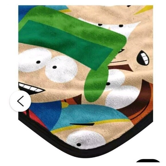 South Park Soft Reversible Plush Fleece Blanket Cartman Kenny STAN KYLE NEW - Picture 5 of 5